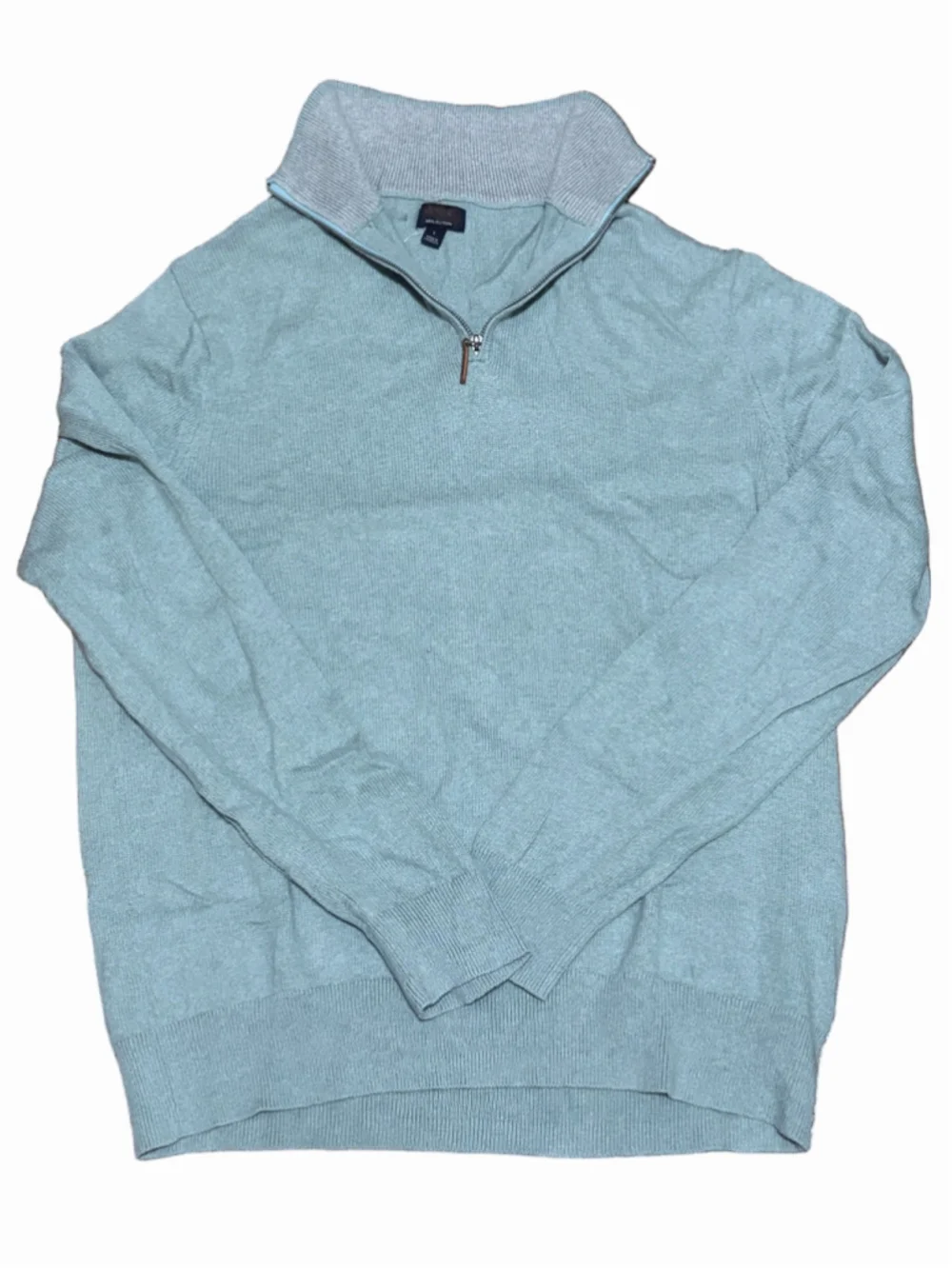 NWT J.Crew Cotton quarter-zip sweater in large
